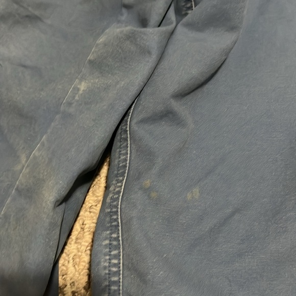 Vintage LL Bean Chore Jacket Blue with Brown Lined Men’s Medium Regular - Picture 7 of 9